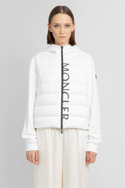 MONCLER WOMAN WHITE SWEATSHIRTS