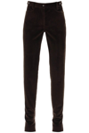 Dolce & Gabbana Ribbed Velvet Pants In Brown