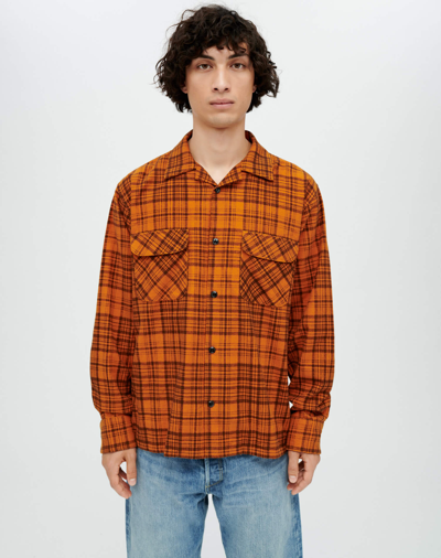 Re/done 50s Plaid Straight Bottom Shirt In Xs