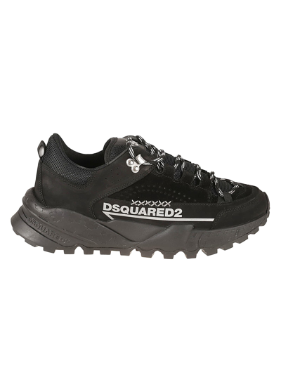 Dsquared2 Free Lace-up Low Top Sneakers In Nero