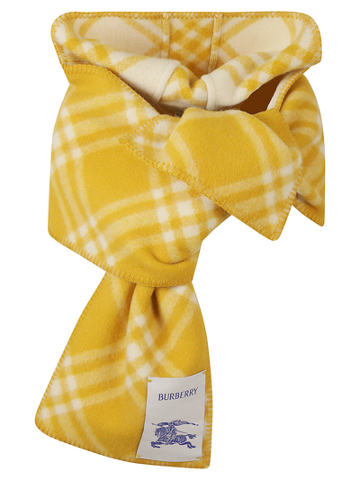 Burberry Check Scarf In Pear