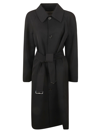 BURBERRY BELTED LONG COAT