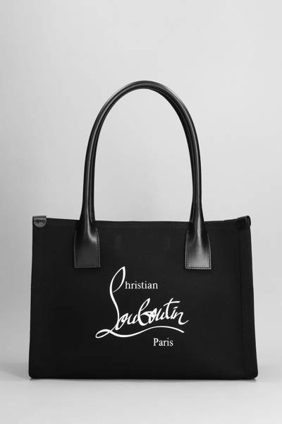 Christian Louboutin Nastroloubi Tote In Black Cotton