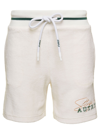 Autry White Bermuda Shorts With Drawstring And Staple X Logo Detail In White