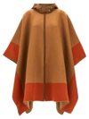 Etro Pegaso-jacquard Fine-knit Cape In Beige