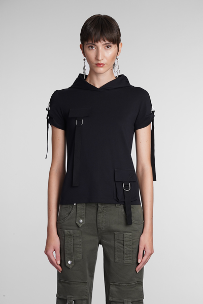 Blumarine T-shirt In Black Cotton