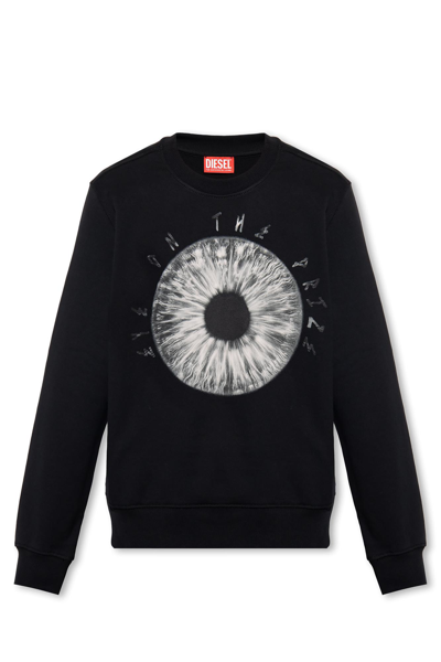 Diesel S Ginn L5 Logo Sweatshirt Black