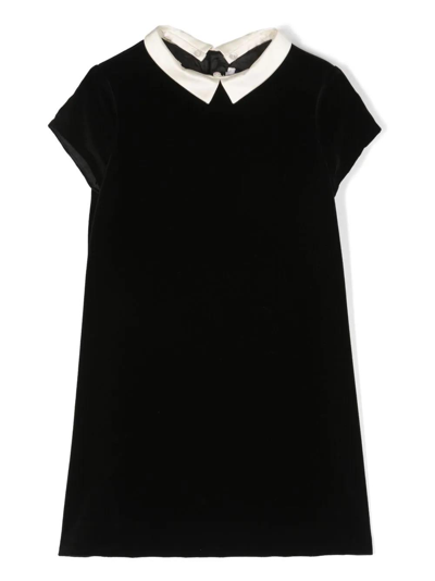 Bonpoint Kids' Short-sleeve Dress In Black