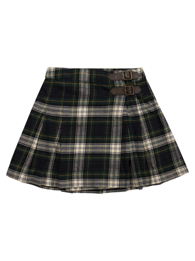Polo Ralph Lauren Cotton Twill Plaid Skirt In Tartan