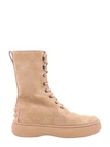 Tod's Stivaletto Stringato Suede Ankle Boots