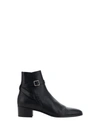 Saint Laurent Man Ankle Boots Black Size 9 Calfskin