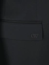 Off-white Strap Relax Black Virgin Wool Jacket