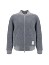 Thom Browne Grosgrain-trimmed Wool Bomber Jacket