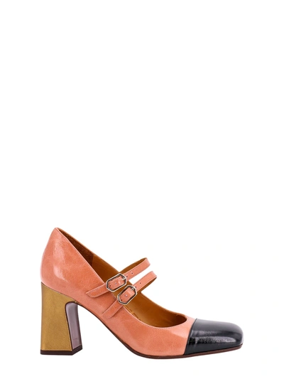 Chie Mihara Oly Patent Leather Pumps In Orange