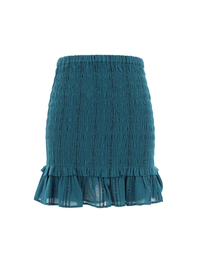 Marant Etoile Dorela Miniskirt In Teal