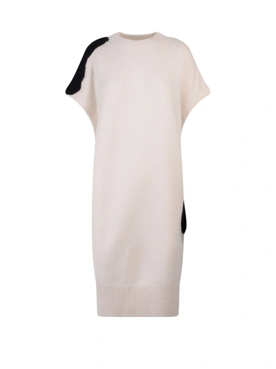 KRIZIA RIBBED WOOL AND CASHMERE DRESS