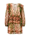 ULLA JHONSON SILK DRESS WITH ALL-OVER PRINT