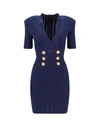 BALMAIN KNIT DRESS WITH ICONIC METAL BUTTONS