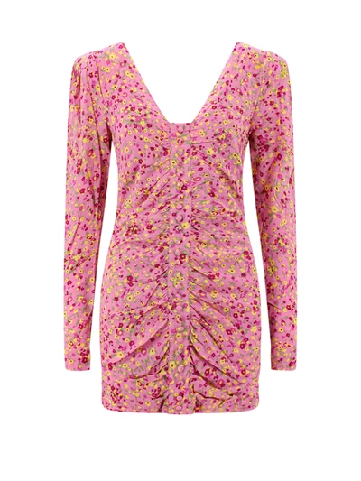 ROTATE BIRGER CHRISTENSEN SUSTAINABLE DRESS WITH FLORAL PRINT