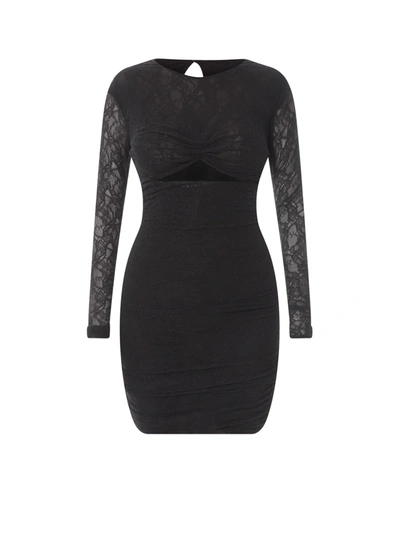 PHILOSOPHY DI LORENZO SERAFINI LACE DRESS WITH CUT-OUT DETAIL