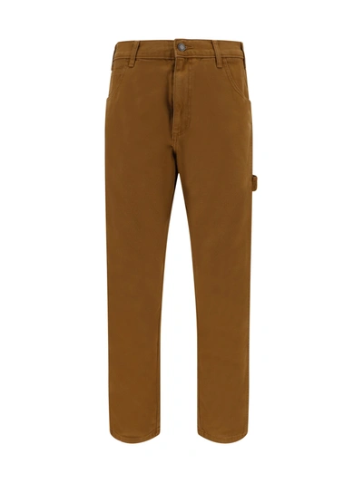 Dickies Duck Canvas Carpenter Pants In Brown Duck