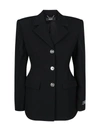 Versace Black Hourglass Single-breasted Blazer