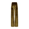 Galvan Escape Lido Satin Palazzo Pants In 314olive