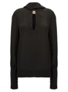 LE TWINS LECCE SHIRT, BLOUSE BLACK