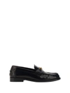 Versace Medusa Chain Leather Loafers