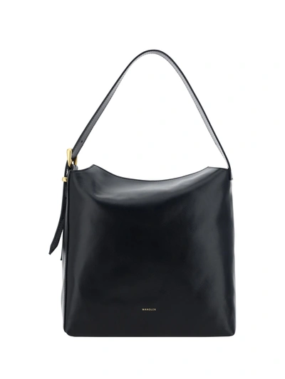 Wandler Marli Leather Shoulder Bag In Black