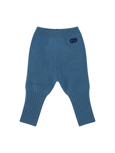 Gucci Babies' Wool Pants In Blue Dusk/cobalt