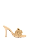 Bottega Veneta Lido 90 Raffia Intrecciato Mule