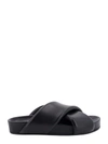Jil Sander Black Sandals With Criss Cros Bands