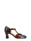 CHIE MIHARA MULTICOLOR LEATHER SANDALS