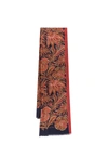 ETRO CASHMERE AND SILK SCARF WITH FLORAL MOTIF