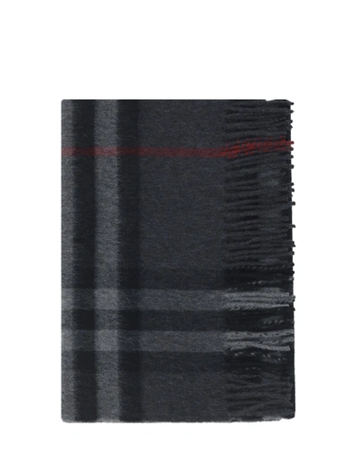 Burberry Scarf In Charcoal
