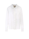 NICK FOUQUET LINEN AND COTTON SHIRT WITH STITCHING AND EMBROIDERY