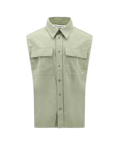 ETUDES STUDIO COTTON SHIRT WITH PATCH POCKETS ON THE FRONT