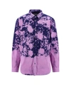 Darkpark Printed Button-down Shirt In Purple