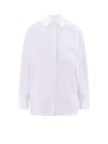 KENZO COTTON SHIRT WITH LACE INSERT