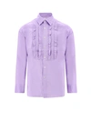 PT TORINO COTTON SHIRT WITH ROUCHES