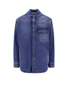 VALENTINO REGULAR FIT  DENIM SHIRT WITH VLOGO SIGNATURE DETAIL