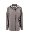 Jil Sander Wool Shirt With V-neckline And Front Tie