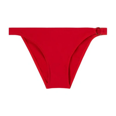 Loro Piana Marine Embellished Bikini Briefs In Red