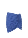 BALMAIN VISCOSE BLEND DRAPED SKIRT