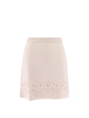 Chloé Pointelle-knit Wool Mini Skirt