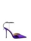 Jimmy Choo Saeda Crystal Ankle Strap Pointed Toe Pump