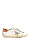 Golden Goose Super-star Sneakers With Ice-gray Suede Star And Light Brown Heel Tab Shoes