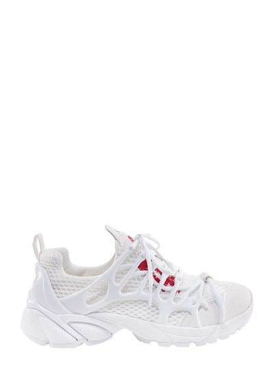 44 LABEL GROUP MESH SNEAKERS WITH EMBOSSED RUBBER DETAIL