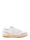Lanvin Mesh And Leather Clay Sneakers With